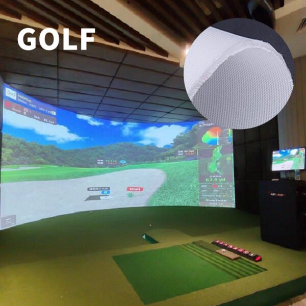Golf Impact Screen Fabric K003 Series – Professional Grade Mesh for Simulators - Image 3
