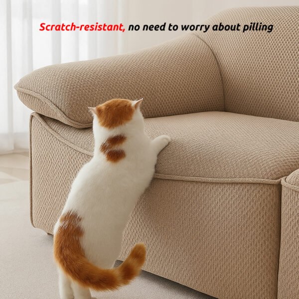 Pet Friendly Sofa Fabric Anti Scratch Breathable Chenille - Image 3