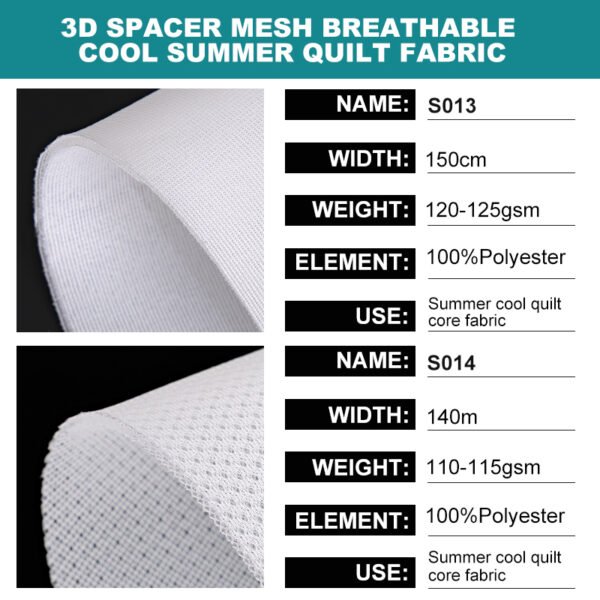 Summer Quilt Core Fabric – S013 & S014 3D Mesh - Image 2