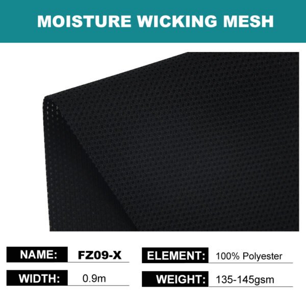 Moisture Wicking Mesh Fabric for Activewear - Image 2