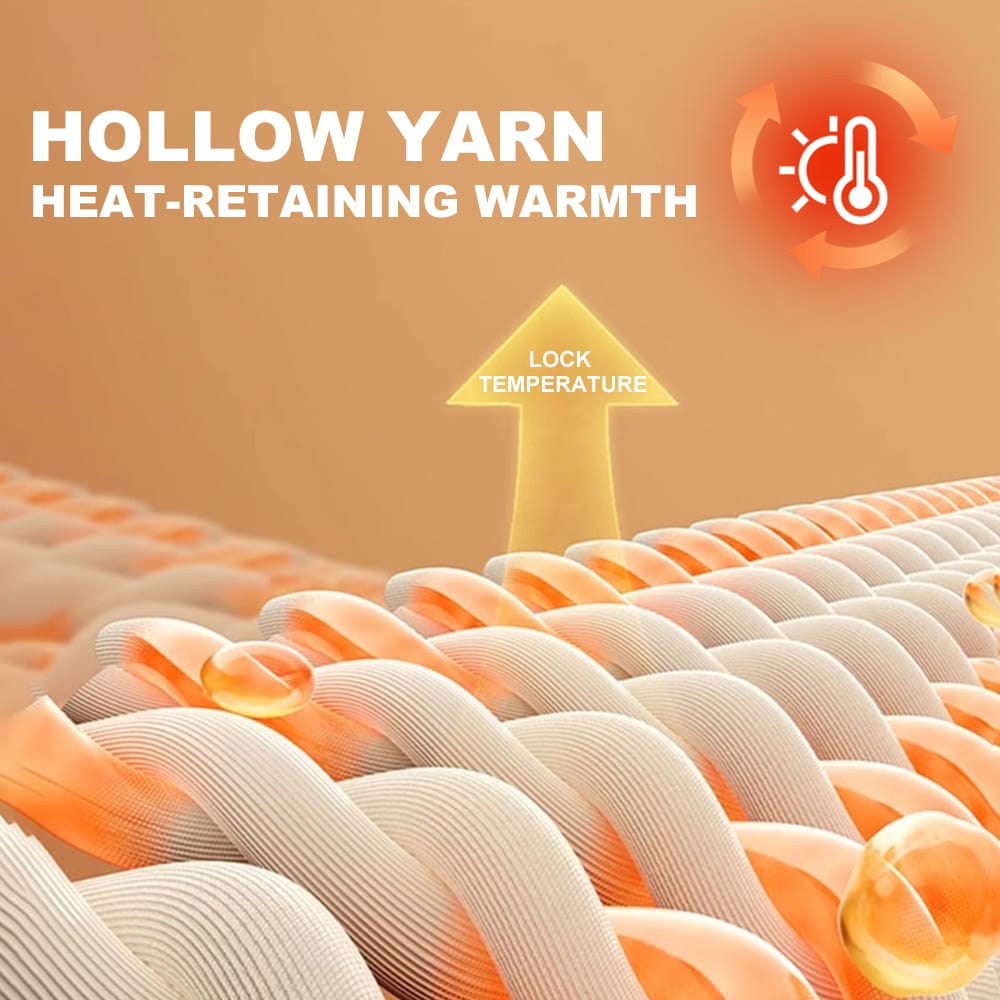 3D spacer mesh thermal fabric with photothermal and hollow yarns