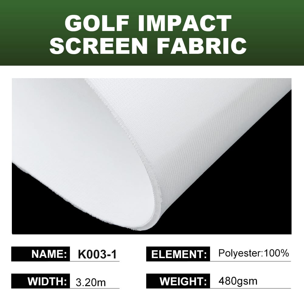 K003-1 golf impact screen material for indoor golf simulators