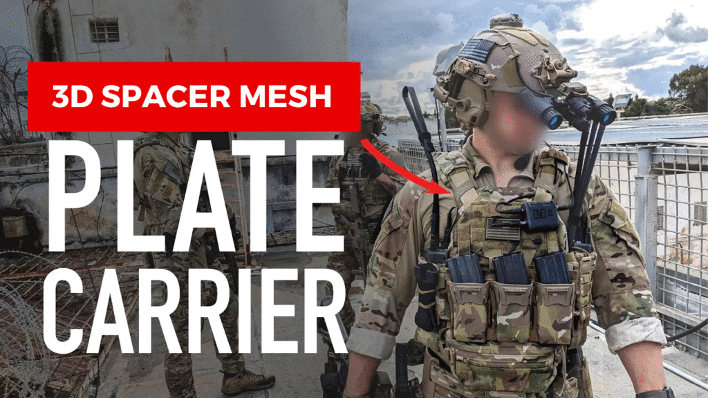3d spacer mesh for tactical plate carrier vest