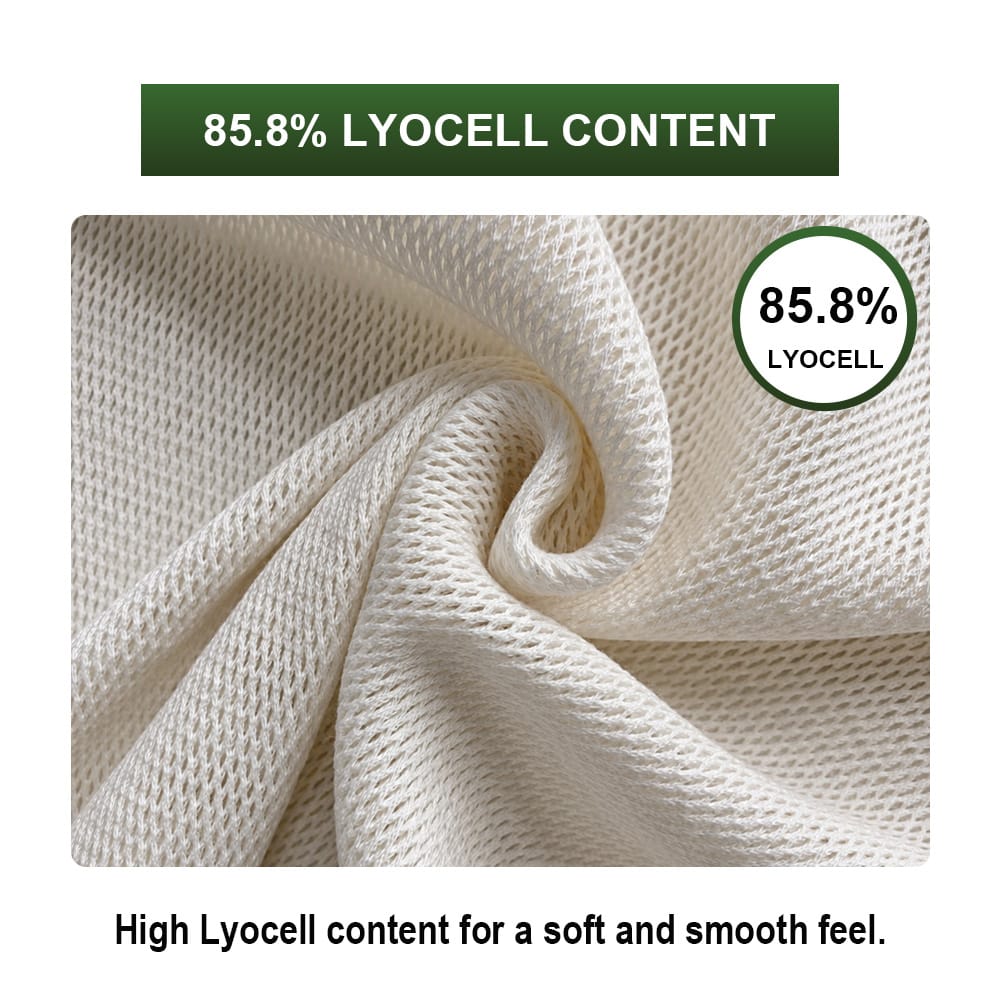 85.8 percent high Lyocell content mesh fabric