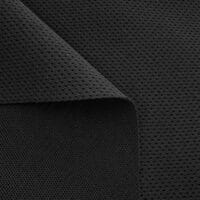 Black breathable polyester air mesh fabric V400-150 front and back texture
