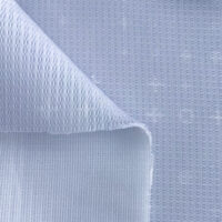 Close-up texture of white 3D mesh fabric