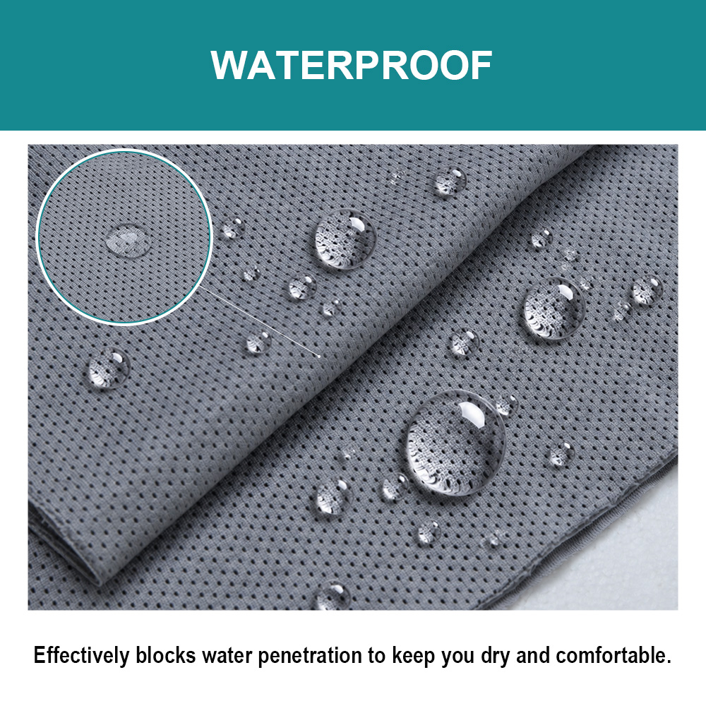 Water droplets on FZ20-P mesh fabric surface